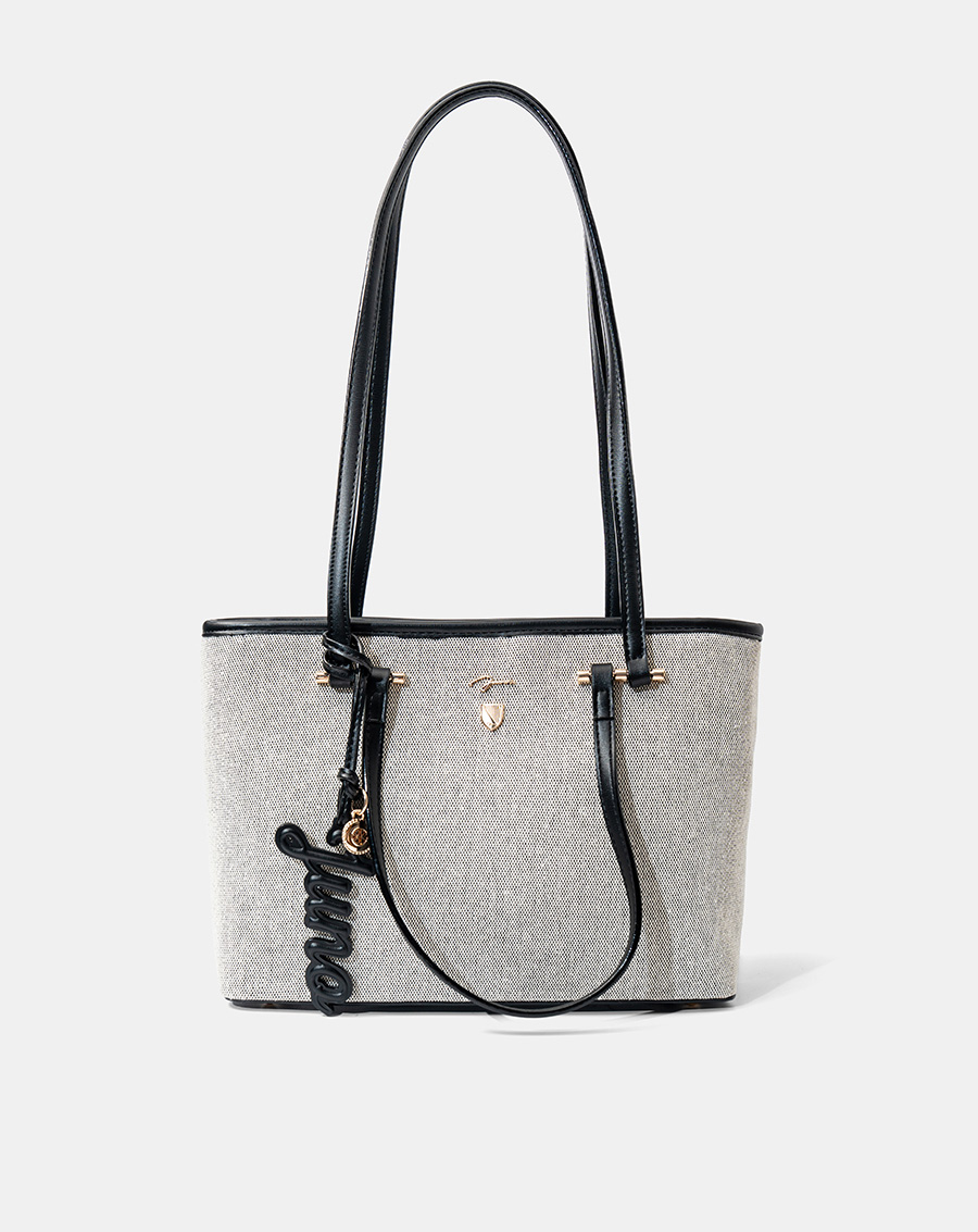 Túi Xách Trung Tote Bag Double-Handle Trang Trí Charm Juno - Image 5