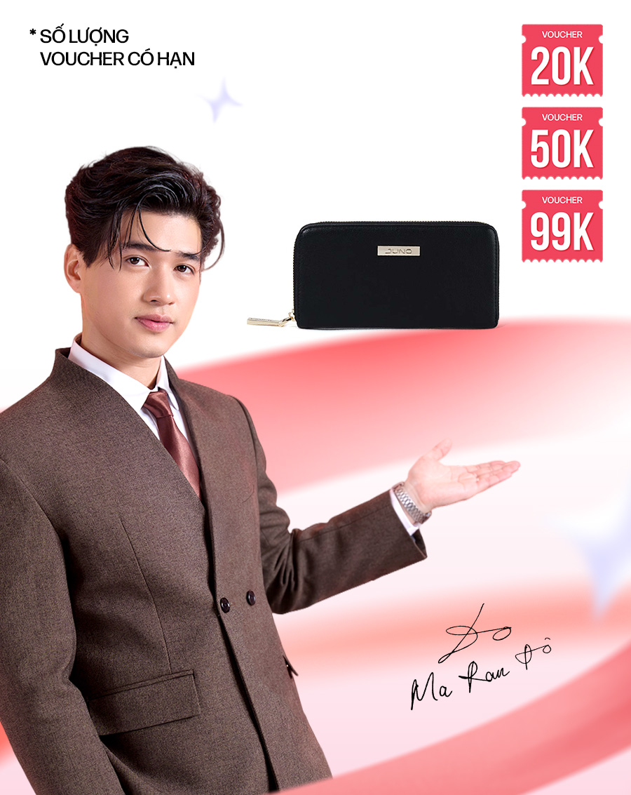 Ví cầm tay hoạ tiết vân chìm VI052