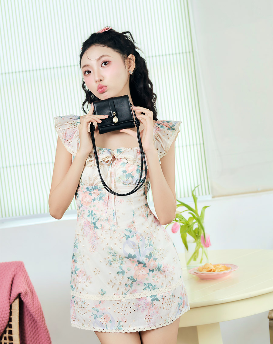 Ví Mini Phối Dây Dài Đeo Chéo - Image 3