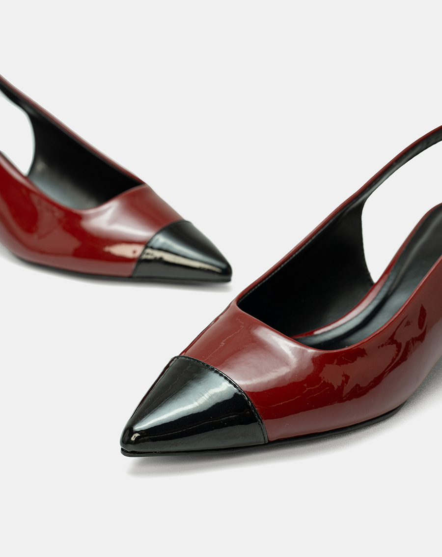 Giày Cao Gót Slingback Mũi Nhọn Phối Toecap - Image 5
