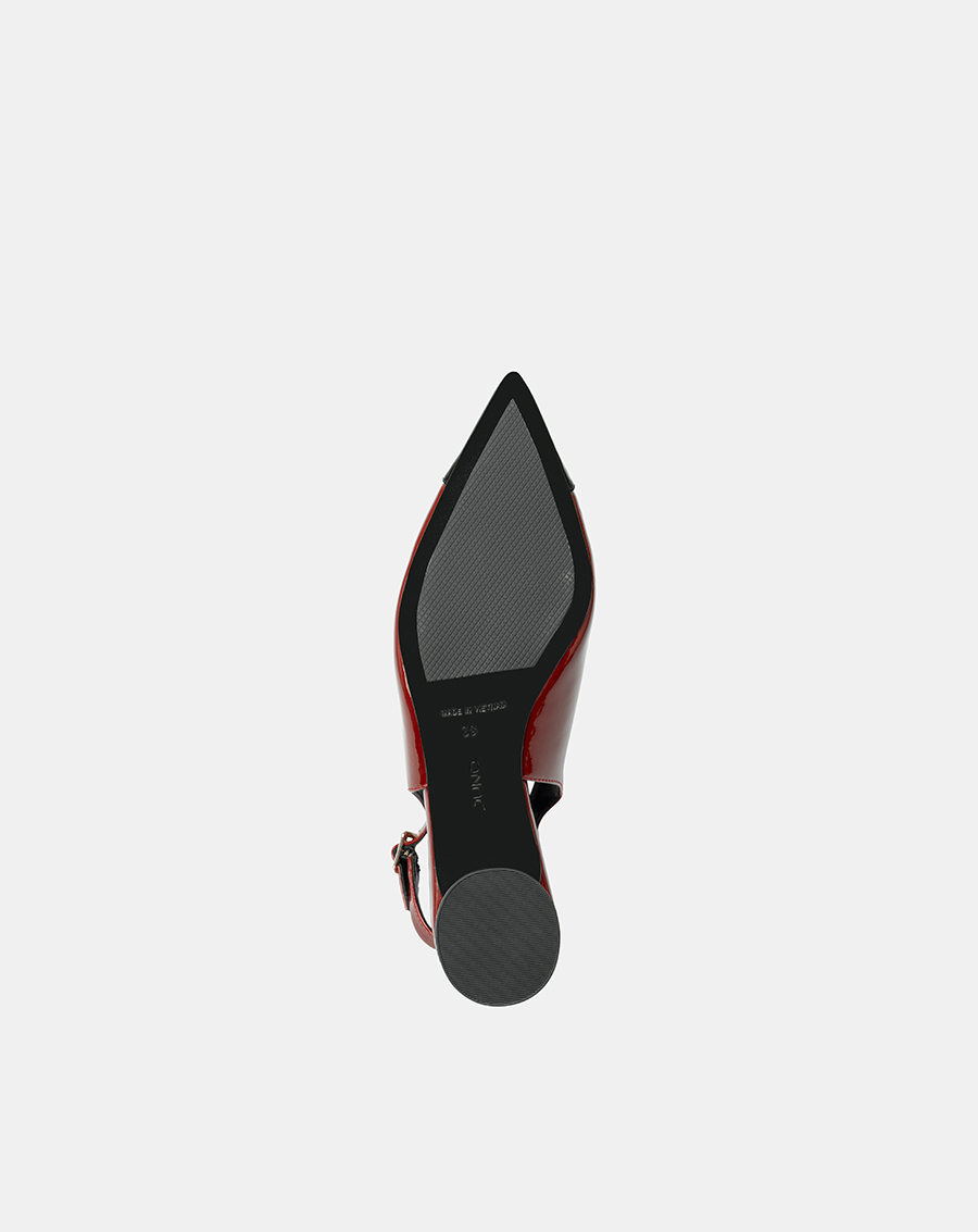 Giày Cao Gót Slingback Mũi Nhọn Phối Toecap - Image 8