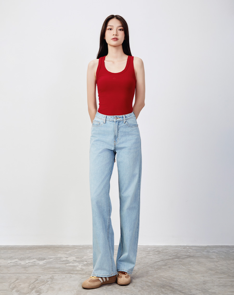 Áo thun tanktop thêu chữ J cách điệu - Image 2