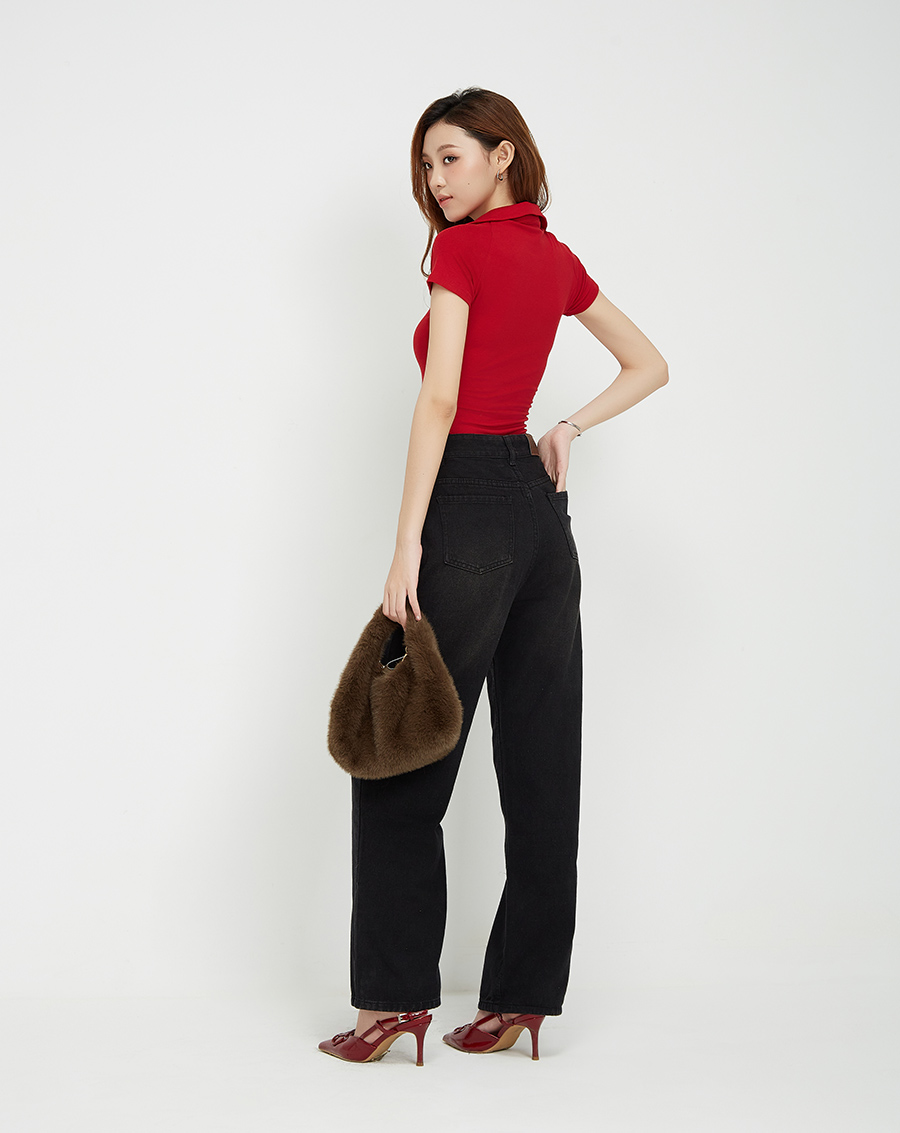 Áo thun cổ polo form ôm - Image 3