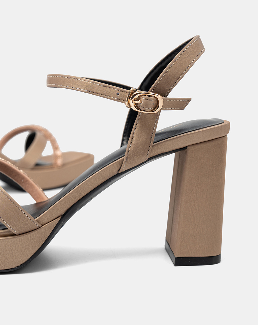 Giày Sandal Đế Đúp Phối Quai Đính Đá - Image 3