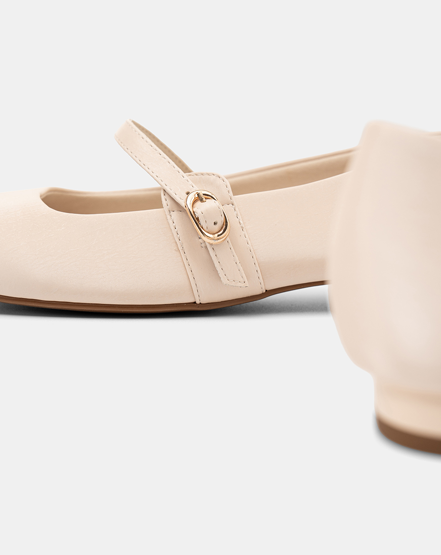 Giày Búp Bê Mũi Vuông Quai Mary Jane - Image 4