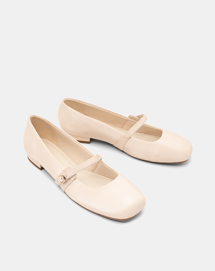 Giày Búp Bê Mũi Vuông Quai Mary Jane - Image 7