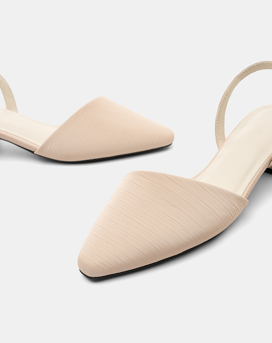 Giày Cao Gót Slingback Gót Vuông Cơ Bản - Image 4