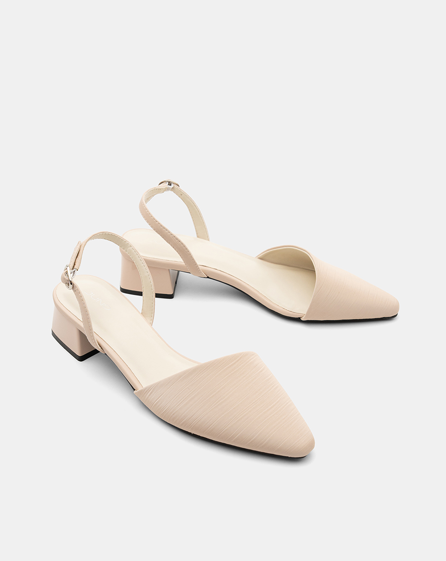 Giày Cao Gót Slingback Gót Vuông Cơ Bản - Image 7