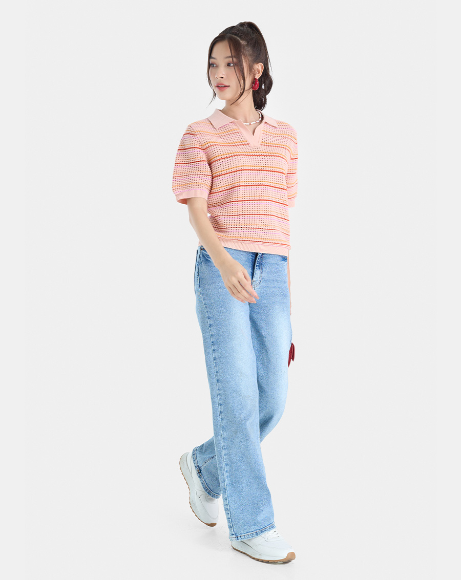 Áo knit polo ngắn tay - Image 1