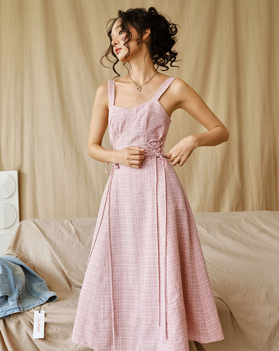 Đầm dài midi dây cột eo - Image 2