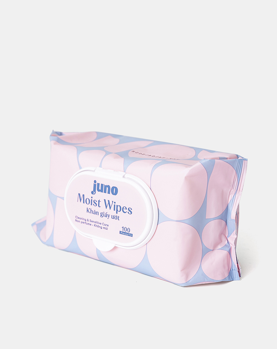 Khăn ướt Juno 100 tờ vải trơn - không mùi - Image 2