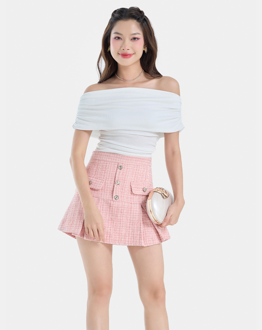 Chân Váy Mini Xếp Ly - Image 4