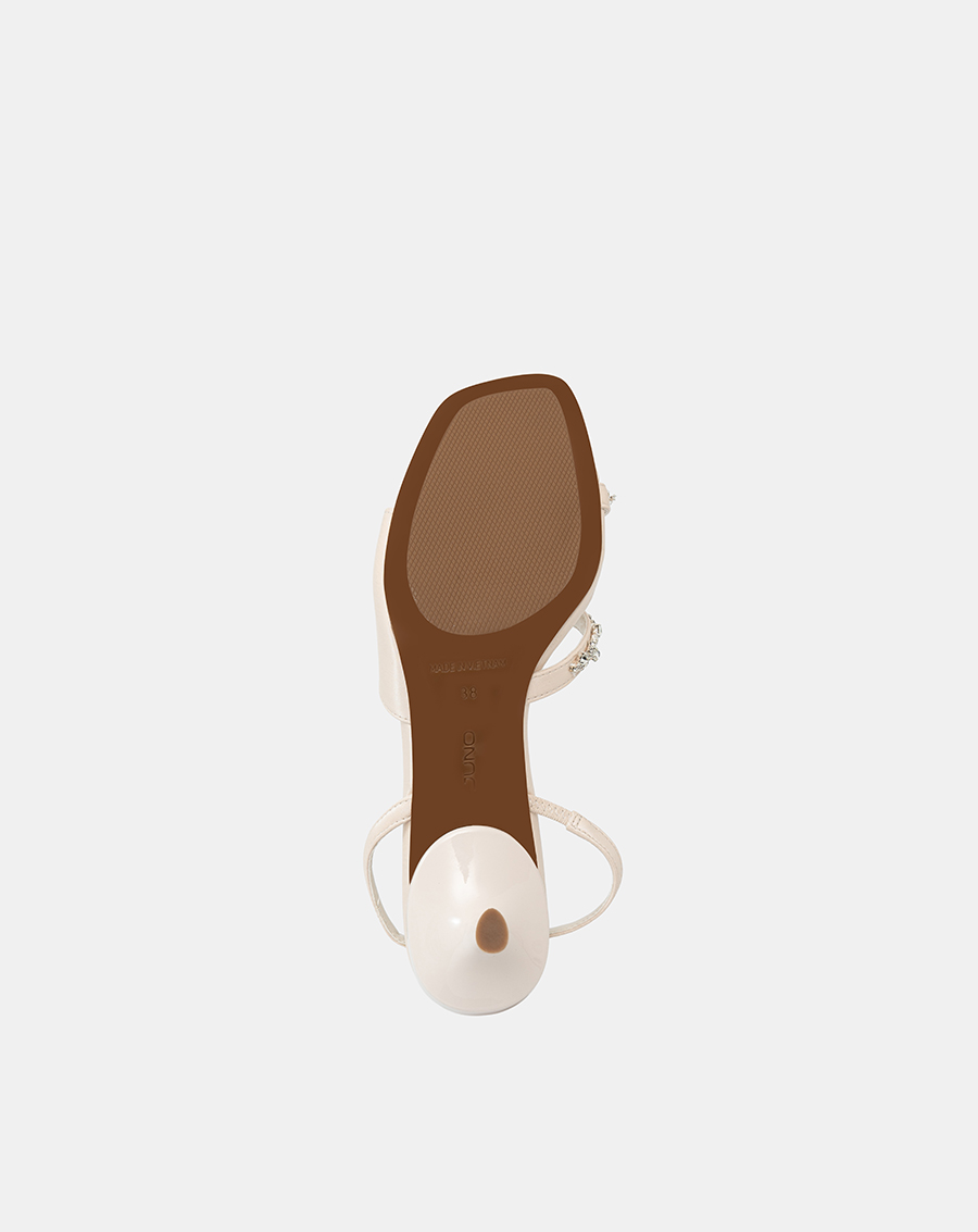 Giày Sandal Cao Gót Quai Cách Điệu Đính Dây Đá - Image 8