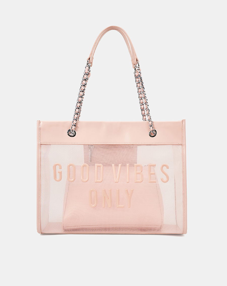 Túi Xách Lớn Tote Bag Phối Lưới Xuyên Thấu - Image 1