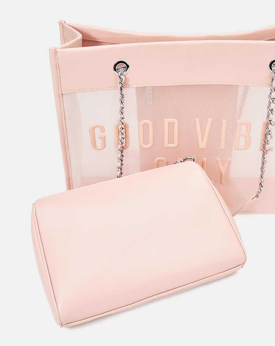 Túi Xách Lớn Tote Bag Phối Lưới Xuyên Thấu - Image 4