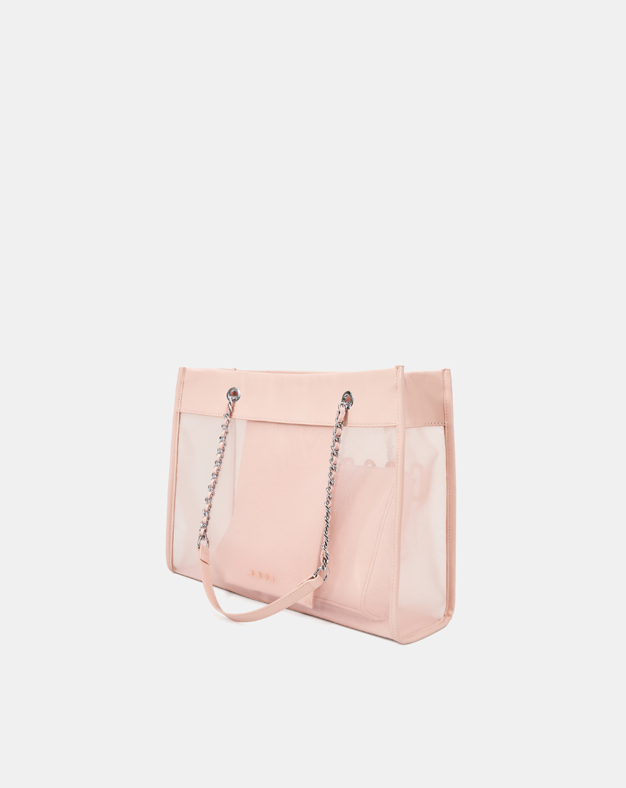 Túi Xách Lớn Tote Bag Phối Lưới Xuyên Thấu - Image 7