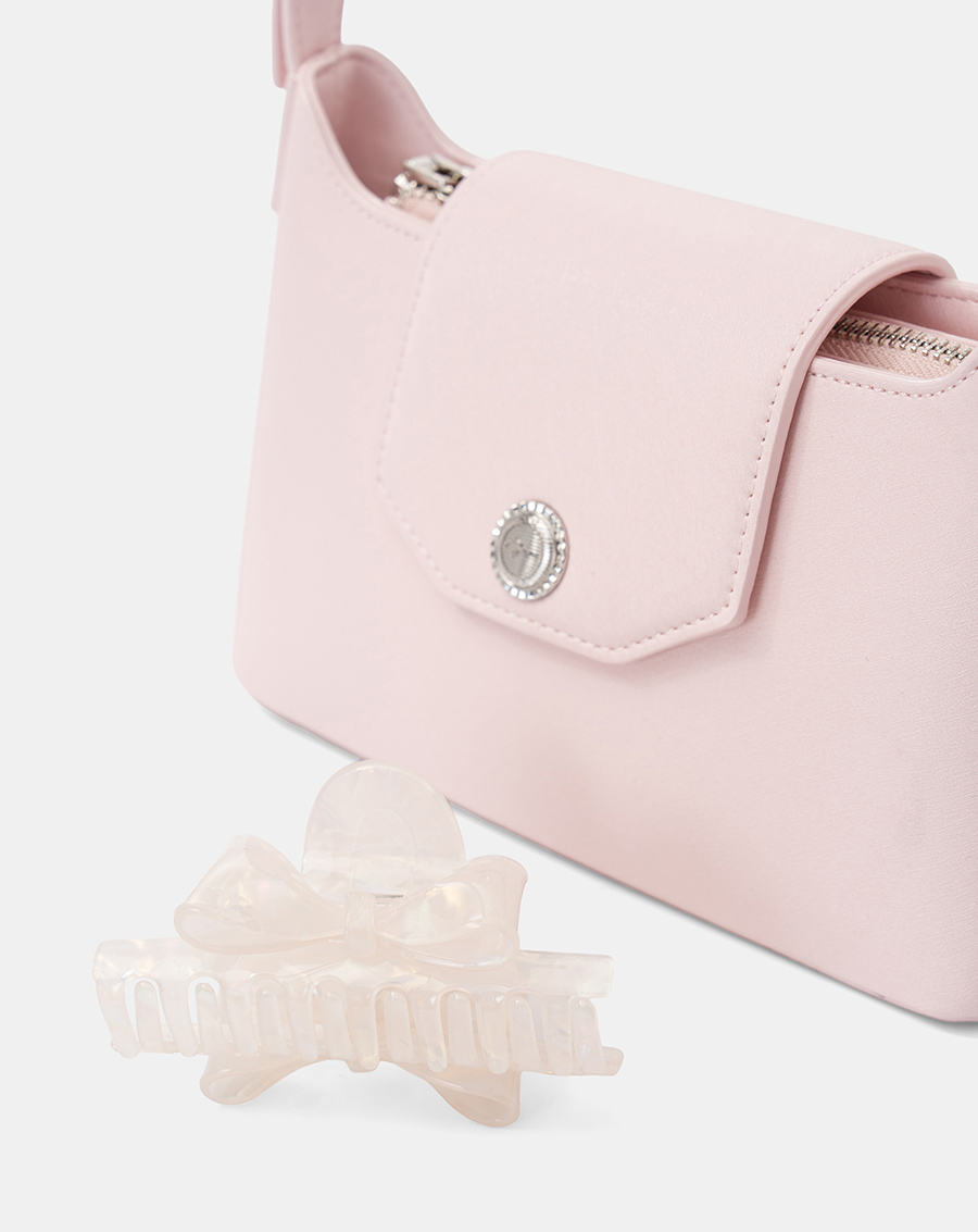 Túi Xách Nhỏ Đeo Vai Phối Kẹp Tóc Trang Trí - Image 3