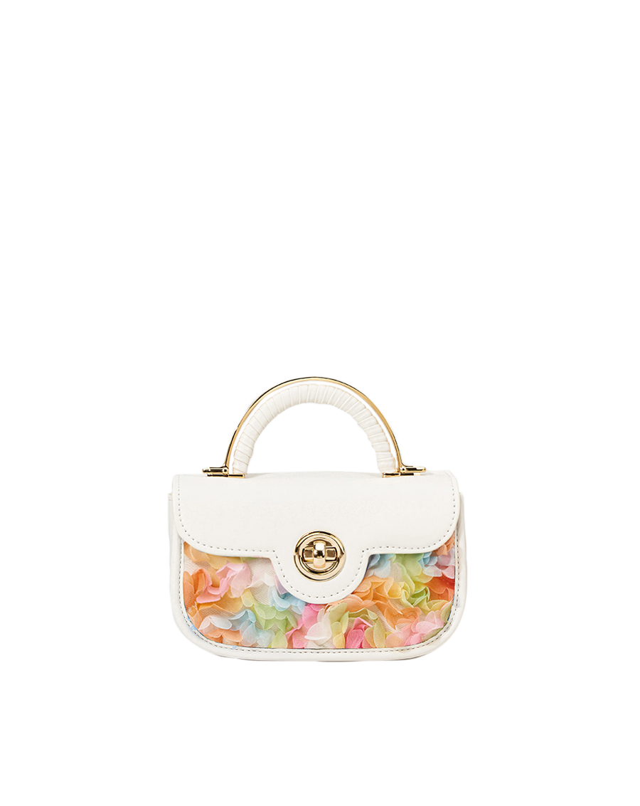 Túi Xách Nhỏ Top Handle Phối Hoa 3D - Image 9