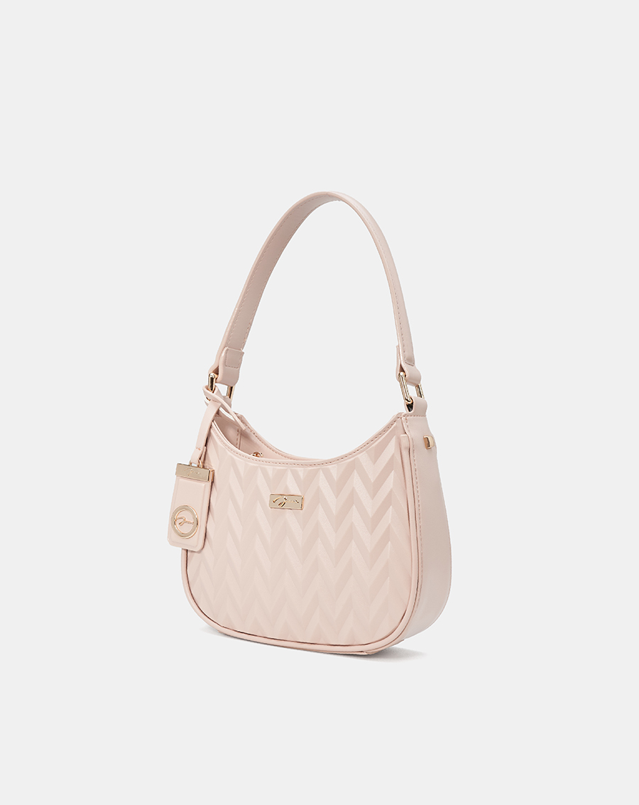 Túi Xách Nhỏ Hobo Dập Hoạ Tiết Phối Charm - Image 6