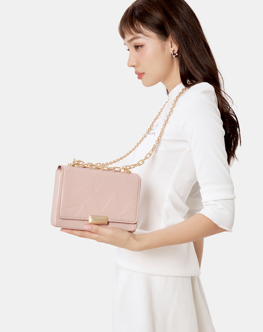 Túi Xách Nhỏ Dập Nắp Dập Trang Trí - Image 2