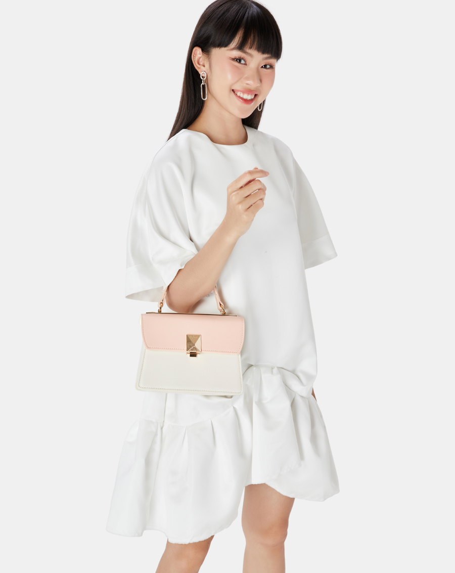 Túi Xách Nhỏ Top Handle Phối Khoá - Image 2