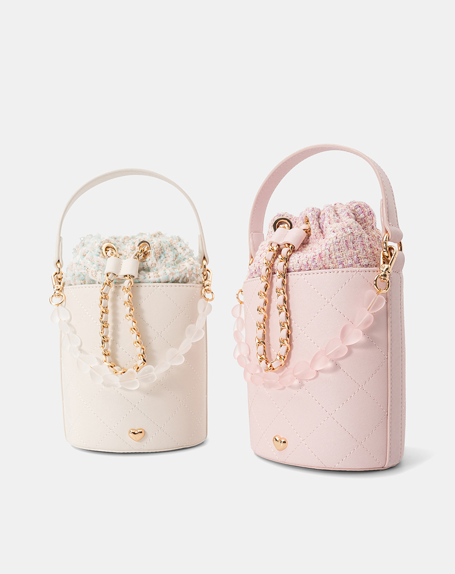 Túi Xách Nhỏ Bucket Phối Charm - Image 4