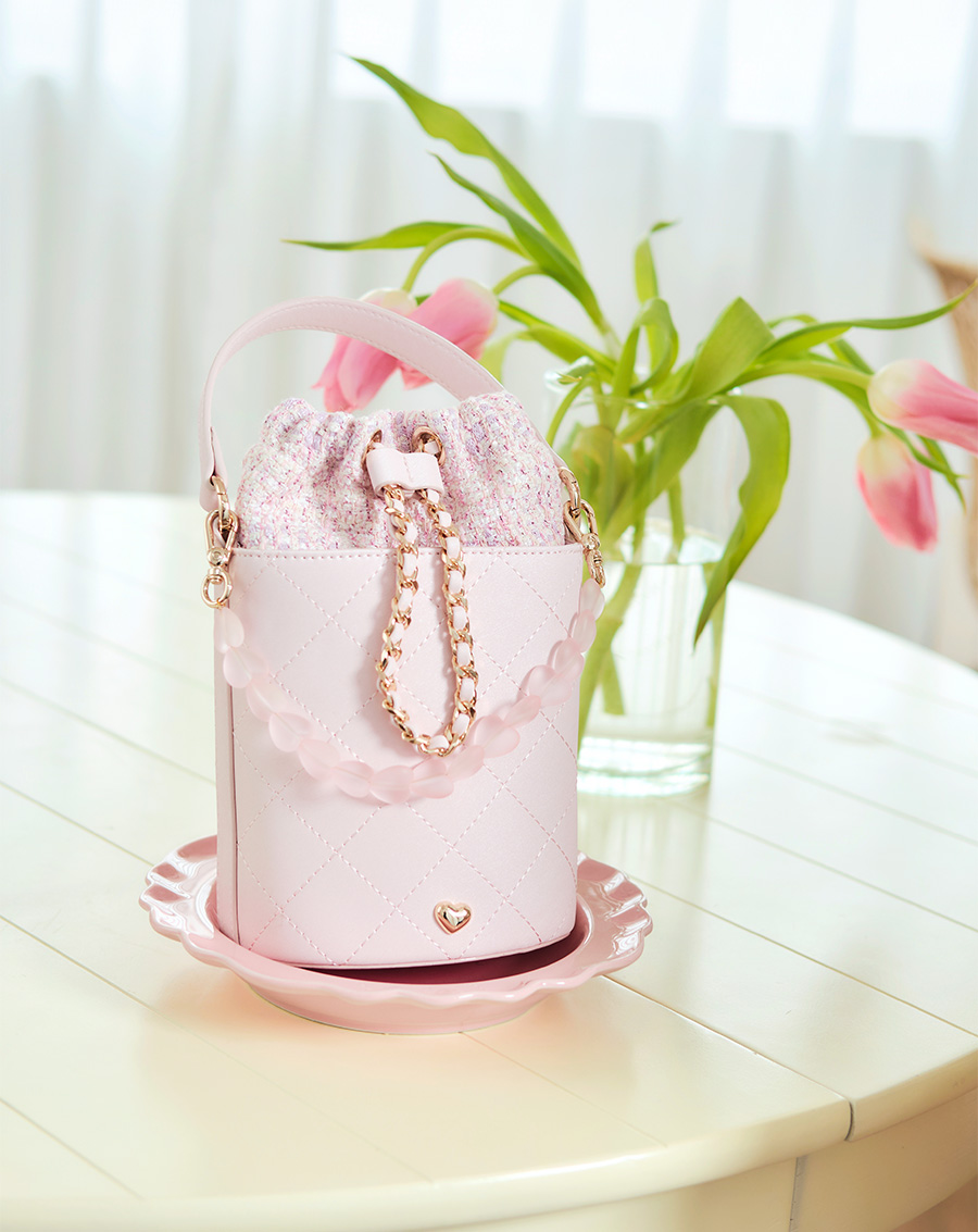 Túi Xách Nhỏ Bucket Phối Charm - Image 3
