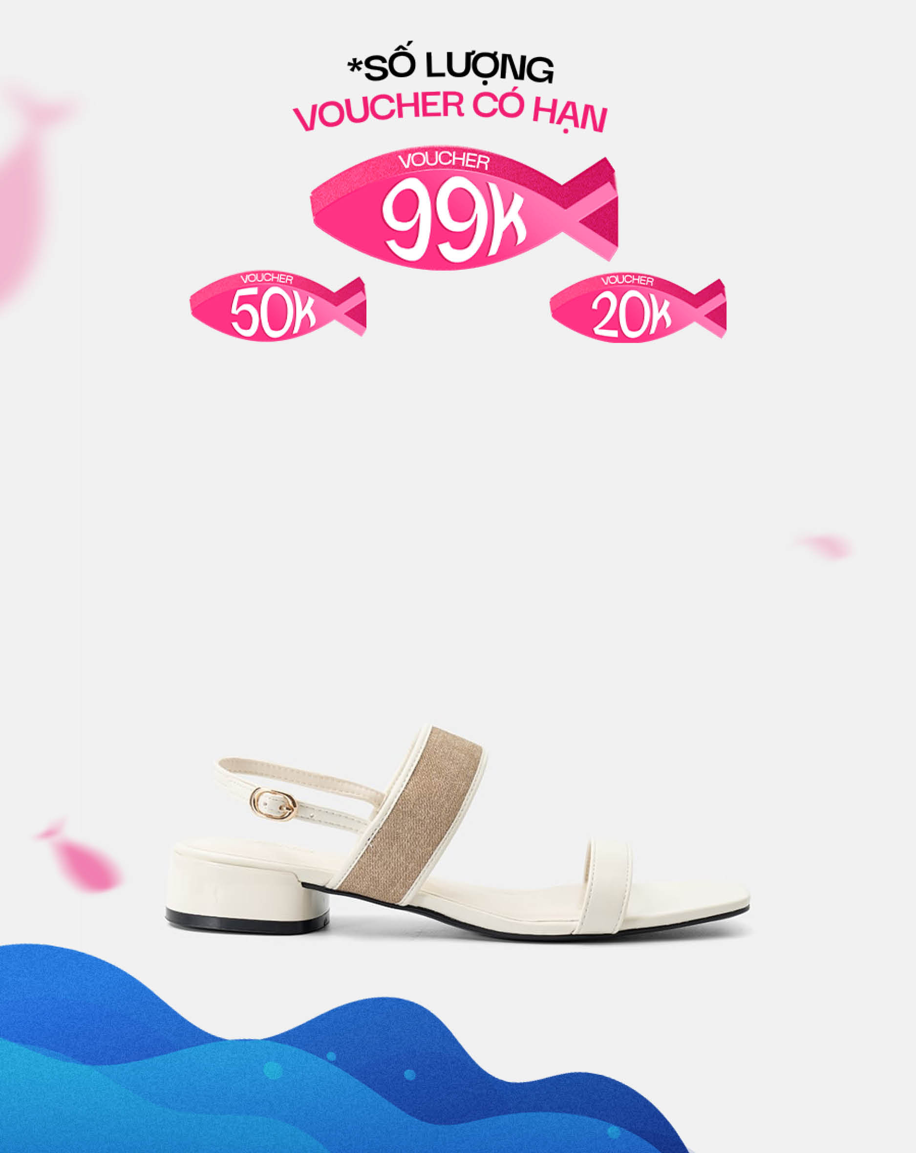 Giày Sandal Phối Quai Đan