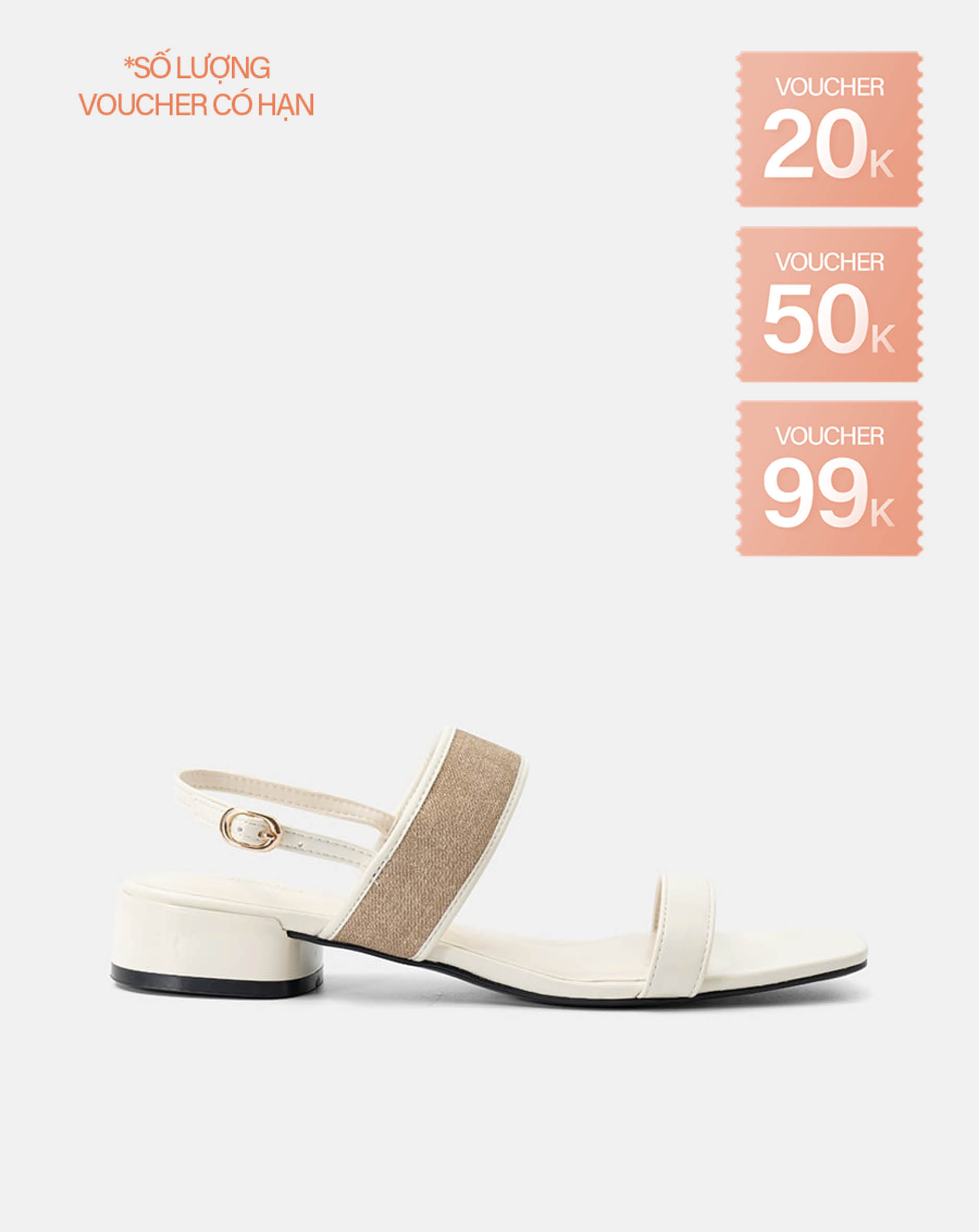 Giày Sandal Phối Quai Đan
