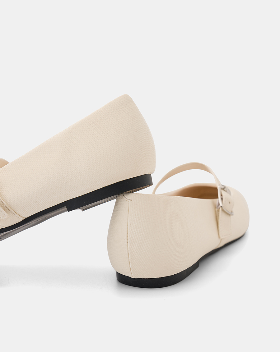 Giày Búp Bê Phối Chất Liệu Vân - Image 5