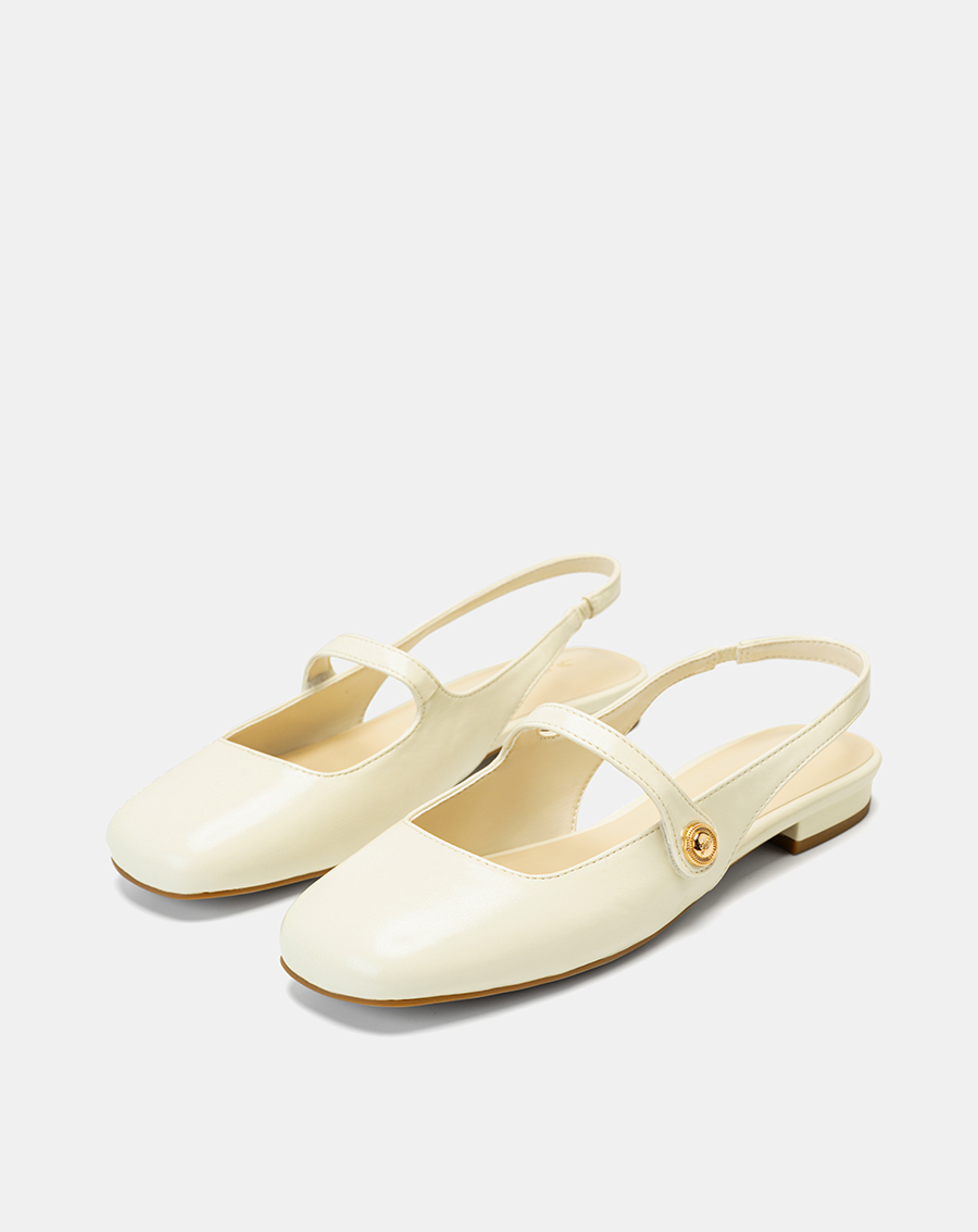 Giày Búp Bê Slingback Mũi Tròn - Image 3