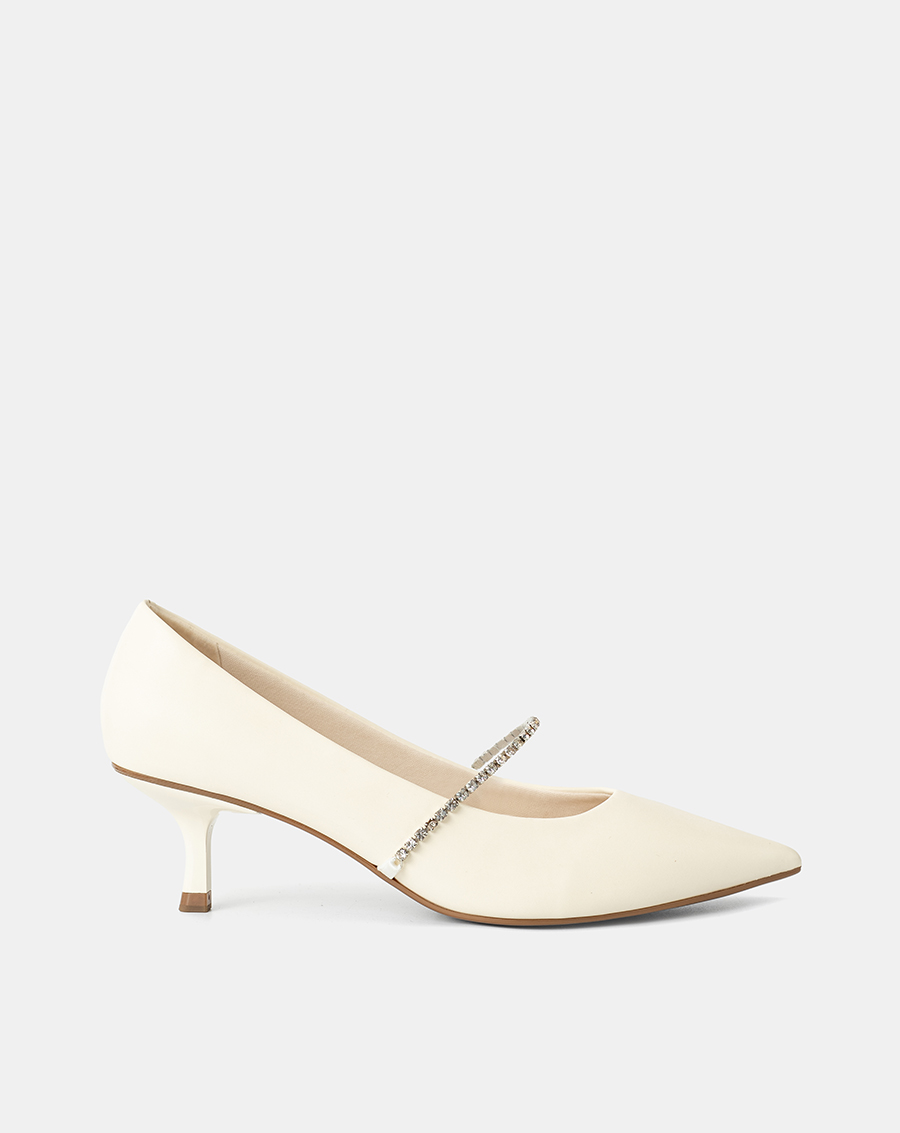 Giày Cao Gót Phối Dây Khóa Trang Trí - Image 1