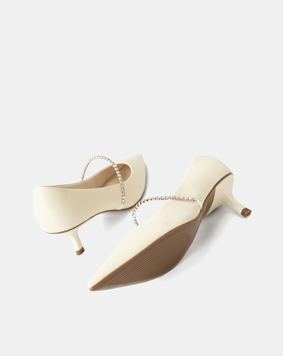 Giày Cao Gót Phối Dây Khóa Trang Trí - Image 4