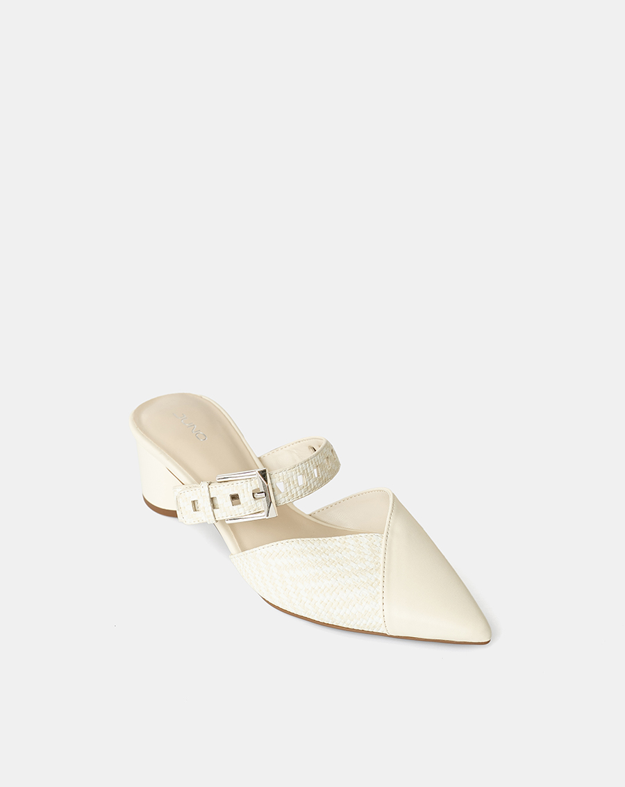 Giày Cao Gót Mules Đắp Mũi Chéo - Image 6