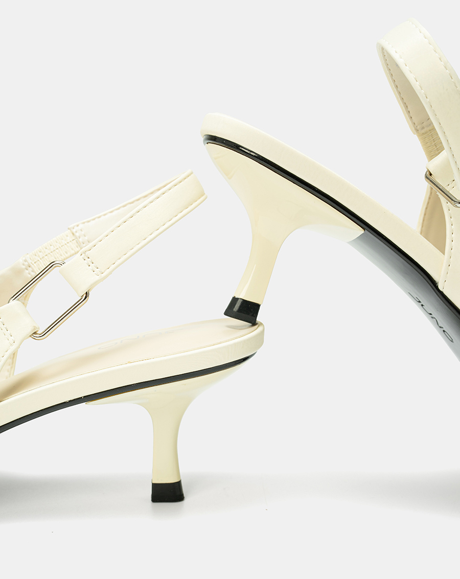 Giày Cao Gót Slingback Phối Khóa Trang Trí - Image 4