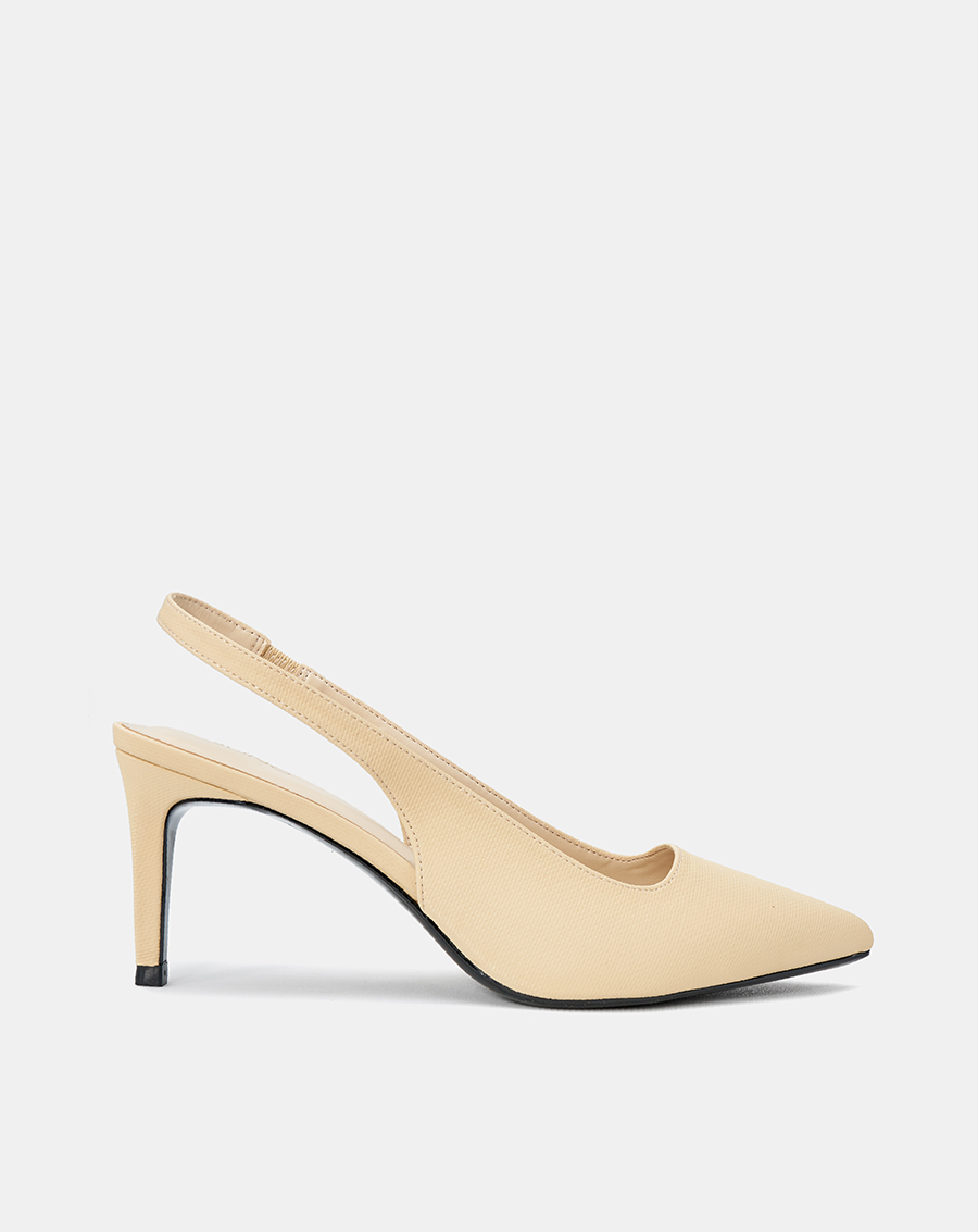 Giày Cao Gót Cao Gót Slingback Mũi Nhọn Gót Thanh - Image 1