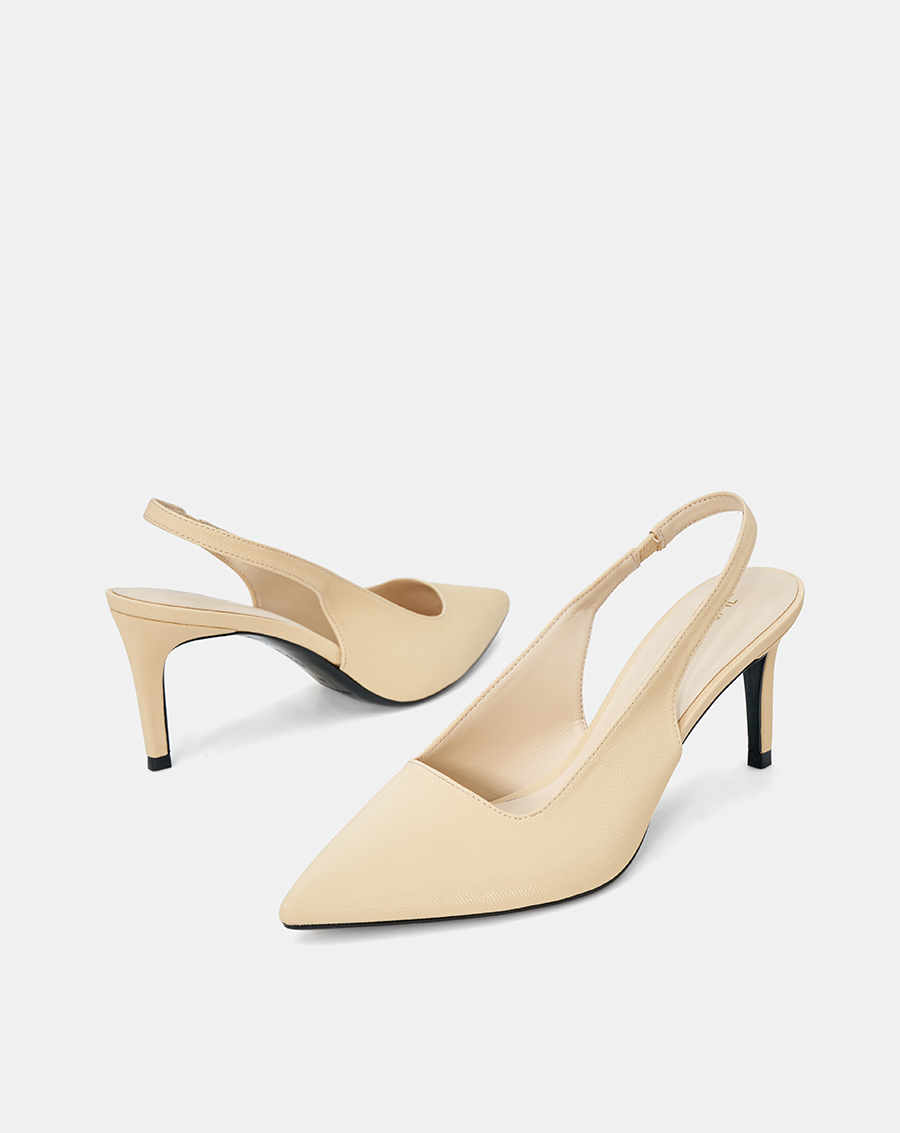 Giày Cao Gót Cao Gót Slingback Mũi Nhọn Gót Thanh - Image 4