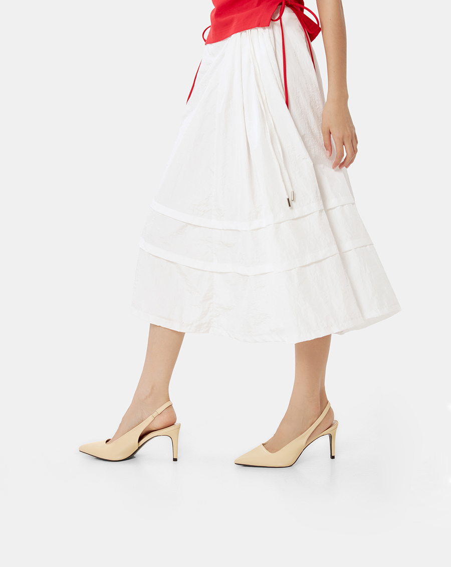 Giày Cao Gót Cao Gót Slingback Mũi Nhọn Gót Thanh - Image 3