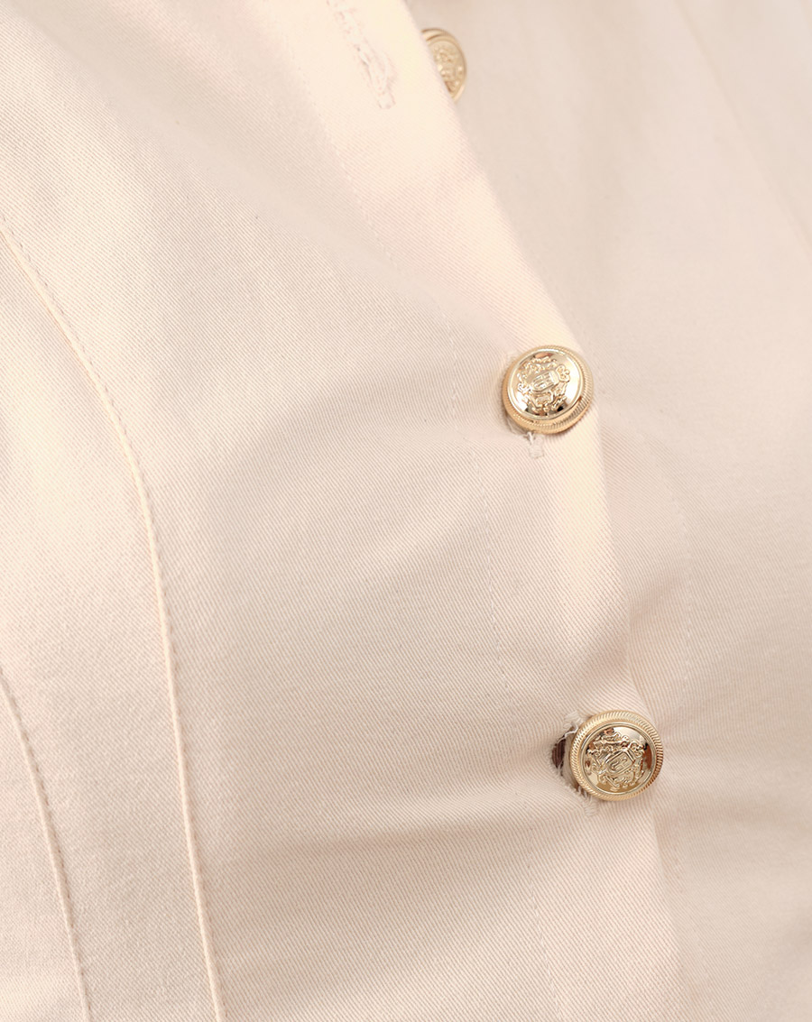 Đầm mini xếp ly phối nút gold - Image 4