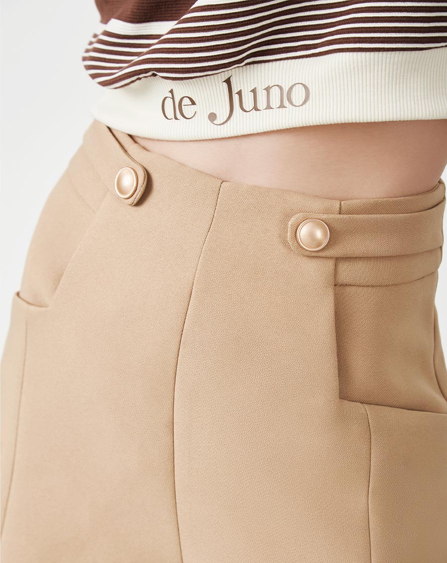 Quần short ống A phối nẹp nút - Image 4