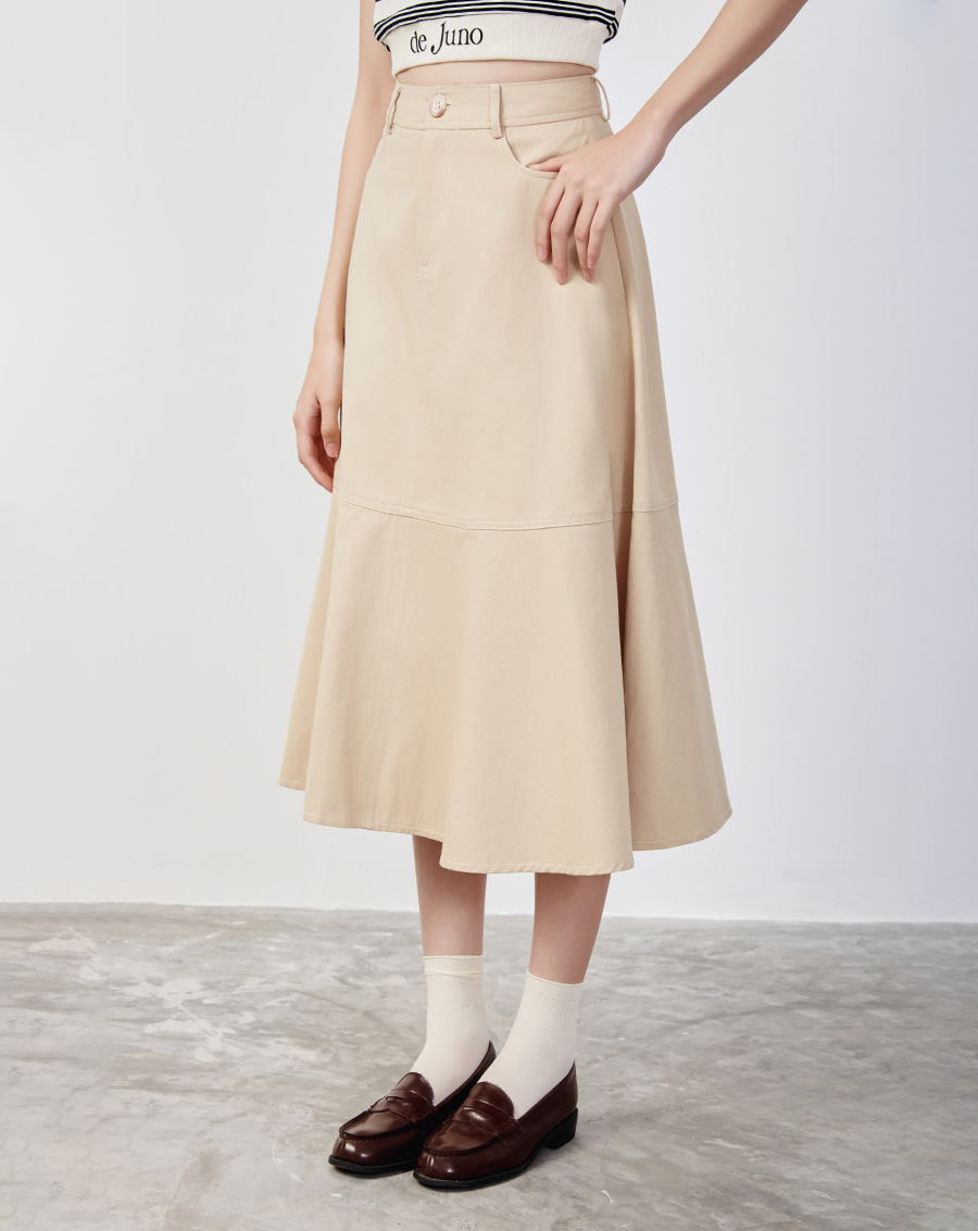 Váy midi diễu chỉ nổi - Image 2