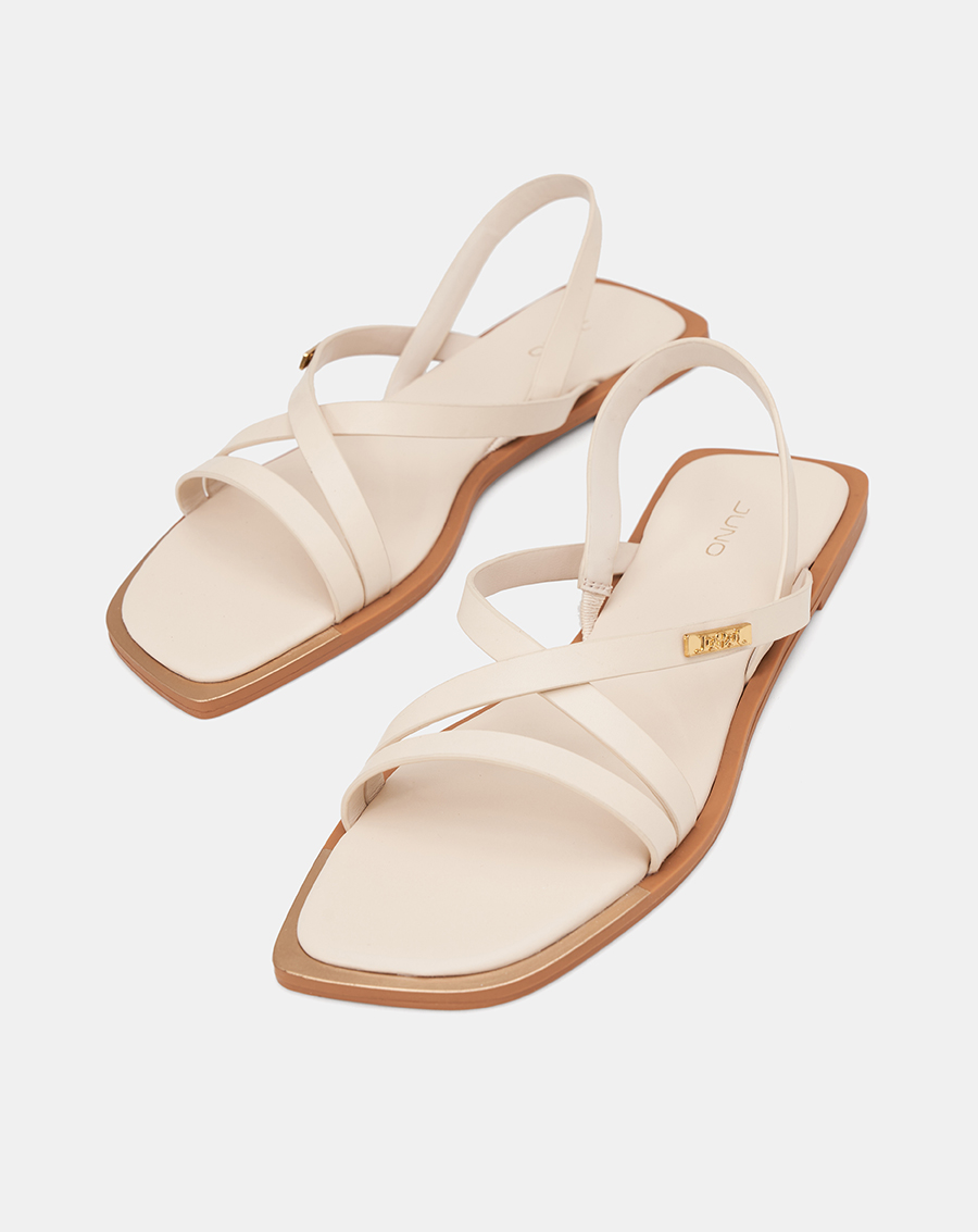 Giày Sandal Sơn Viền Phối Khoá Trang Trí - Image 4