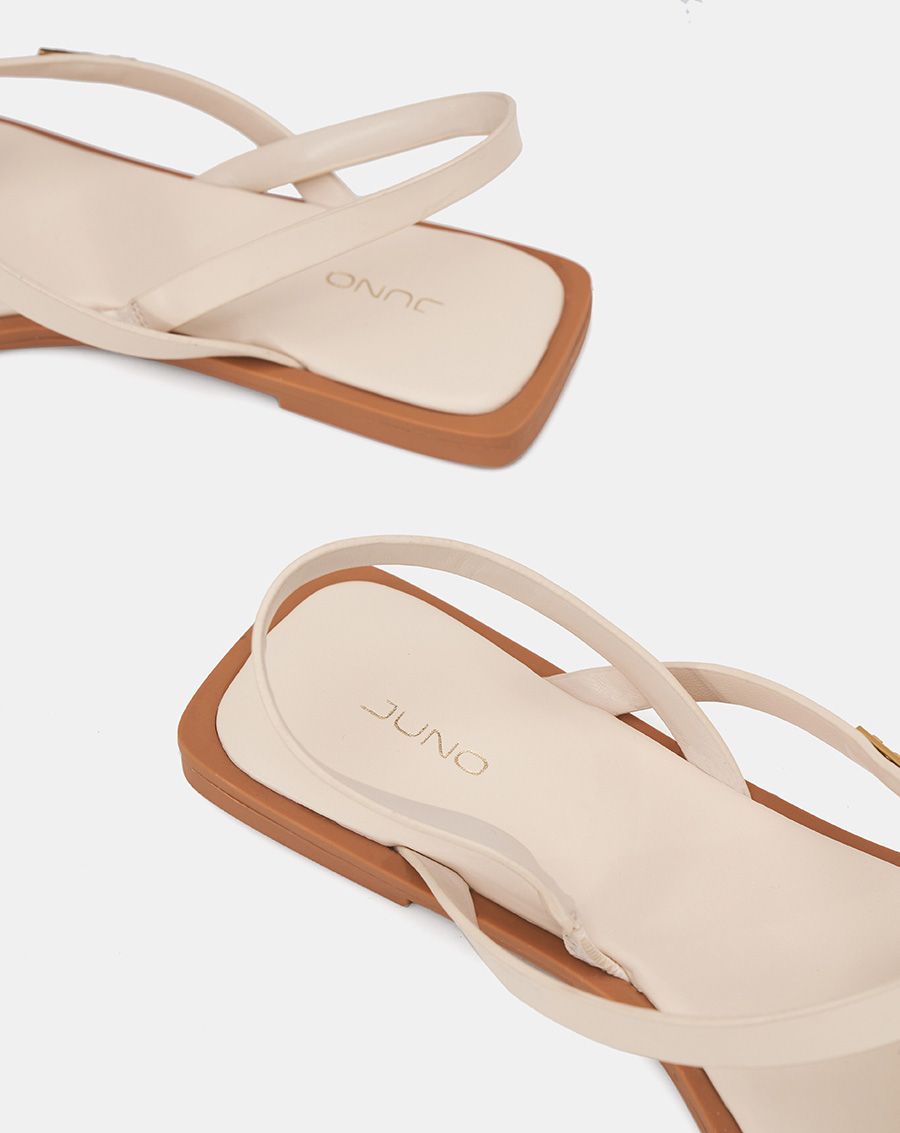 Giày Sandal Sơn Viền Phối Khoá Trang Trí - Image 5