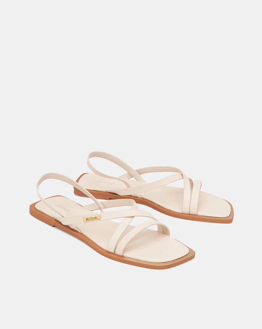Giày Sandal Sơn Viền Phối Khoá Trang Trí - Image 6
