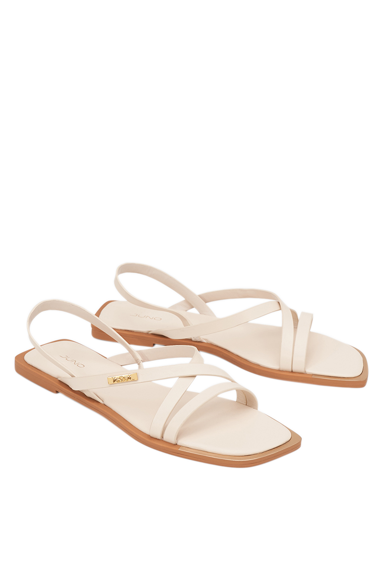 Giày Sandal Sơn Viền Phối Khoá Trang Trí - Image 9