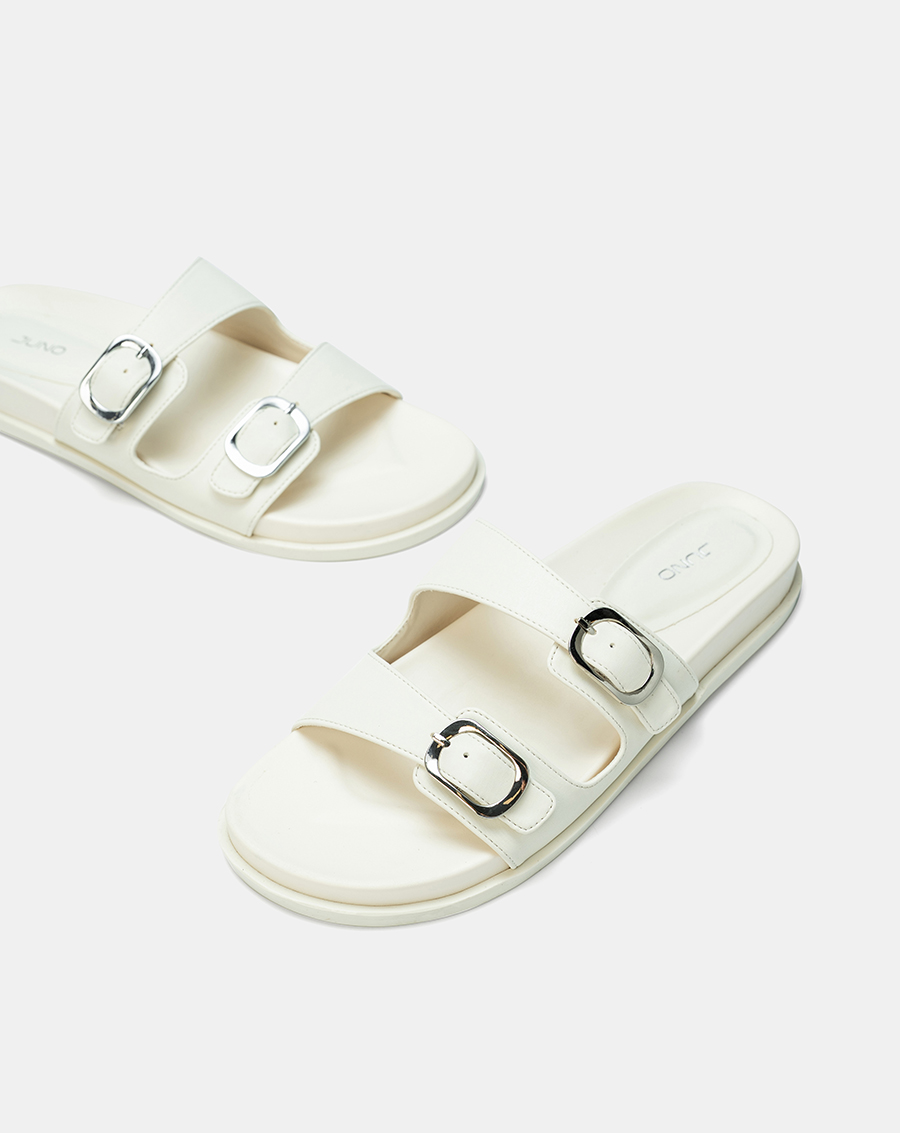 Giày Sandal Quai Ngang Phối Khóa Trang Trí - Image 5