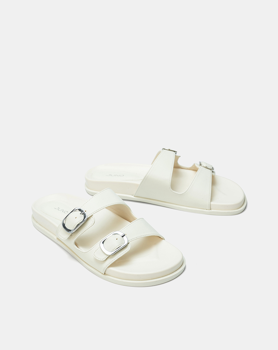 Giày Sandal Quai Ngang Phối Khóa Trang Trí - Image 7