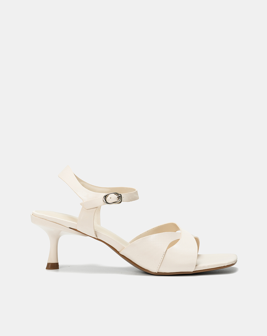 Giày Sandal Gót Nhọn Đắp Quai Chéo - Image 1