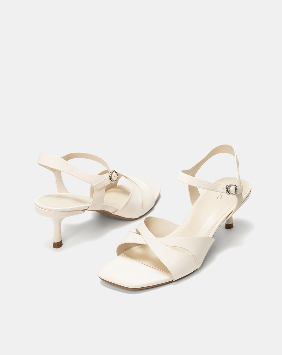 Giày Sandal Gót Nhọn Đắp Quai Chéo - Image 5