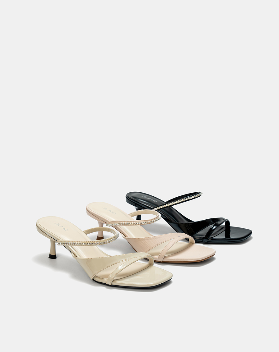 Giày Sandal Mules Phối Dây Trang Trí - Image 3